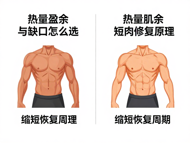 热量盈余与缺口怎么选？解析肌肉修复原理，缩短恢复周期