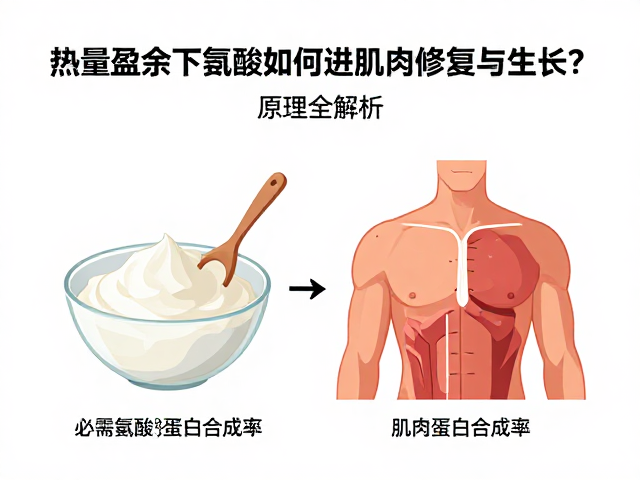 热量盈余下氨基酸如何促进肌肉修复与生长?原理全解析