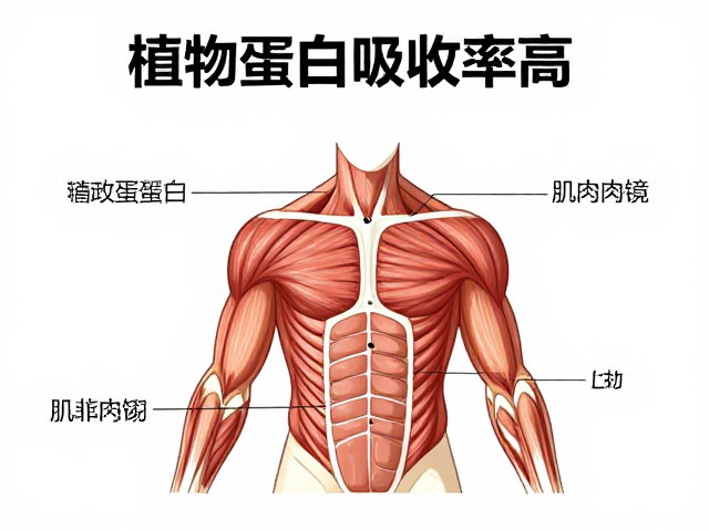 植物蛋白吸收率高，高效辅助肌肉修复与生长原理解析
