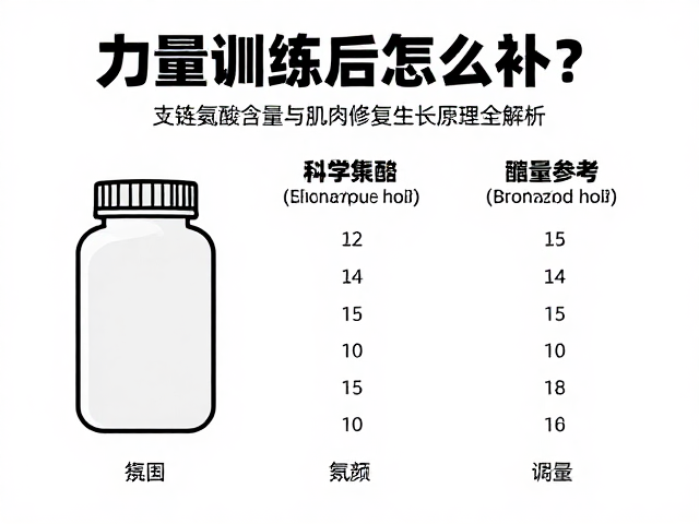 力量训练后怎么补？支链氨基酸含量与肌肉修复生长原理全解析