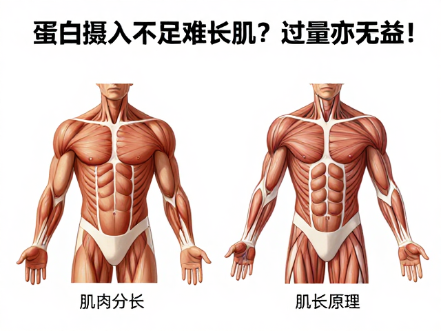 蛋白摄入不足难长肌？过量亦无益！揭秘肌肉修复与生长核心原理