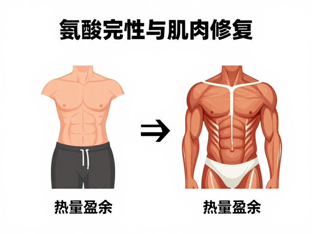 氨基酸谱完整性与肌肉修复,热量盈余如何辅助生长?