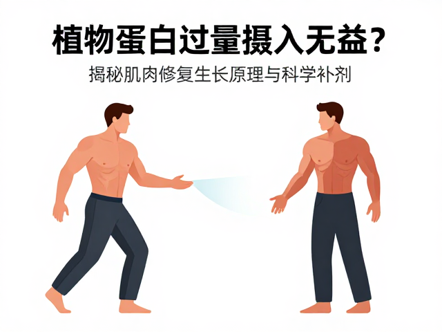 植物蛋白过量摄入无益?揭秘肌肉修复生长原理与科学补剂