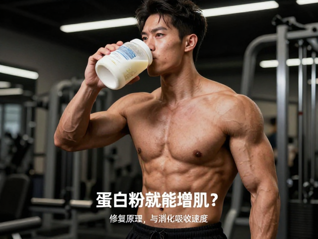 喝蛋白粉就能增肌？看肌肉修复原理与消化吸收速度