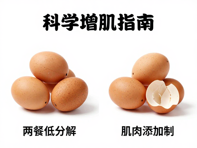 训练后降低分解,两餐间加餐助肌肉修复生长,科学增肌指南