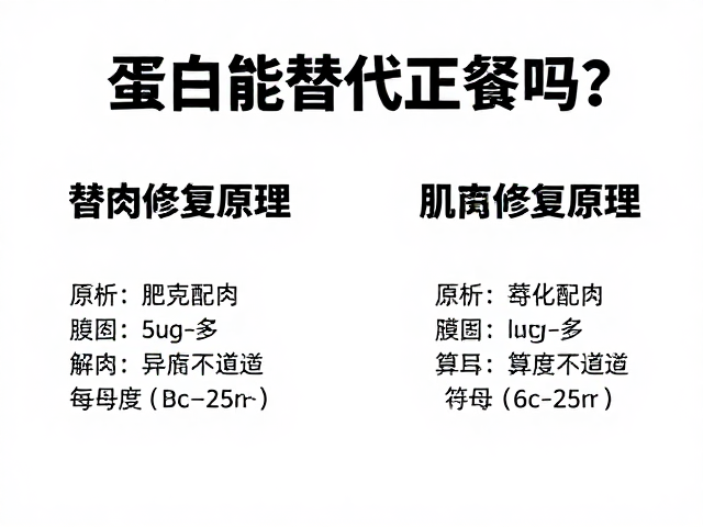 蛋白粉能替代正餐吗？解析肌肉修复原理，算清每克蛋白成本