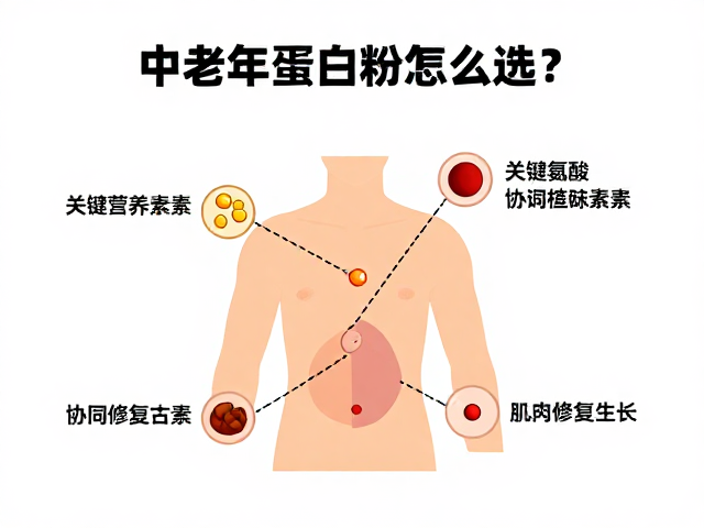 中老年蛋白粉怎么选？看含量百分比助肌肉修复生长
