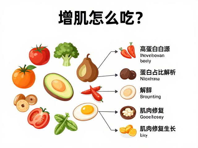 增肌怎么吃?高蛋白占比解析与肌肉修复生长原理
