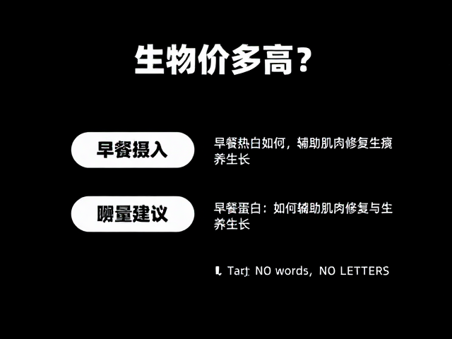生物价多高?早餐蛋白如何辅助肌肉修复与生长