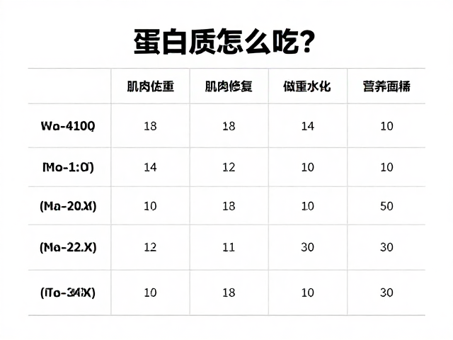 蛋白质怎么吃?按目标分配次数助肌肉修复生长,改善摄入不足