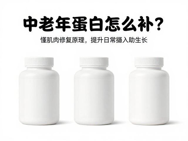 中老年蛋白怎么补?懂肌肉修复原理,提升日常摄入助生长