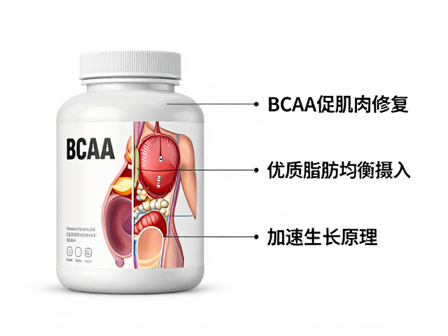 BCAA促肌肉修复，搭配优质脂肪均衡摄入，加速生长原理详解