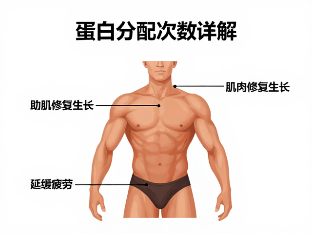蛋白分配次数详解，助肌肉修复生长，延缓疲劳