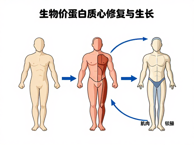生物价高的蛋白质如何促进肌肉修复与生长，降低训练后分解