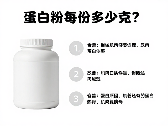 蛋白粉每份多少克?解析肌肉修复原理,改善蛋白质摄入不足