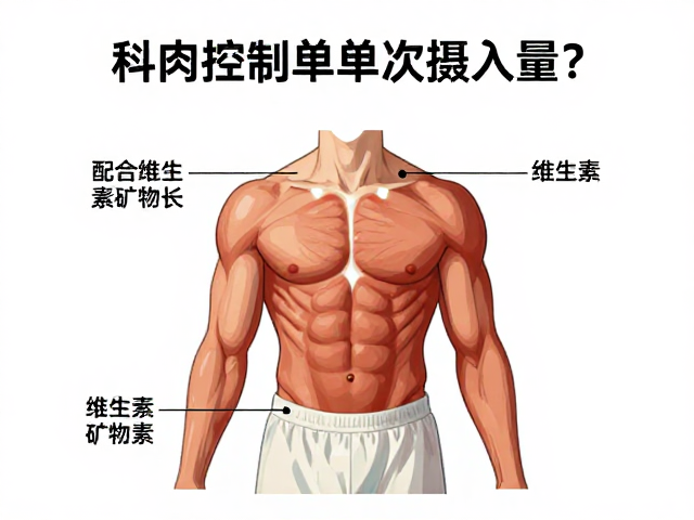 肌肉修复生长需配合维生素矿物质，如何科学控制单次摄入量？