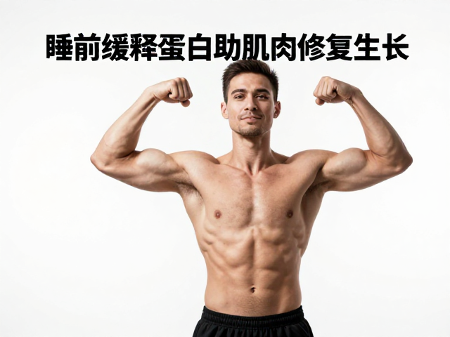 力量训练后怎么补？睡前缓释蛋白助肌肉修复生长