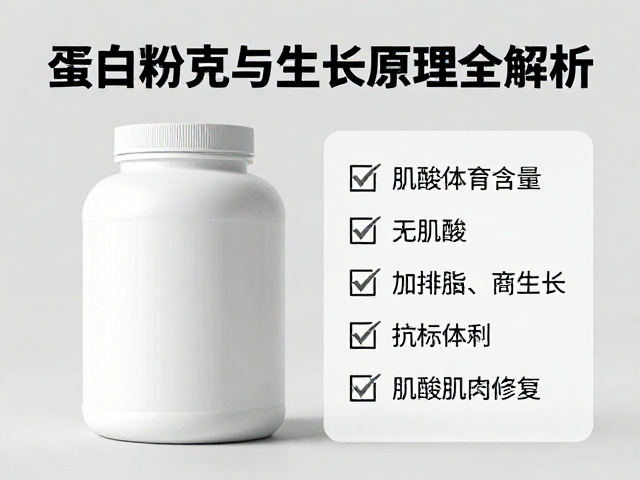 蛋白粉每份含多少克?搭配肌酸加速肌肉修复与生长原理全解析
