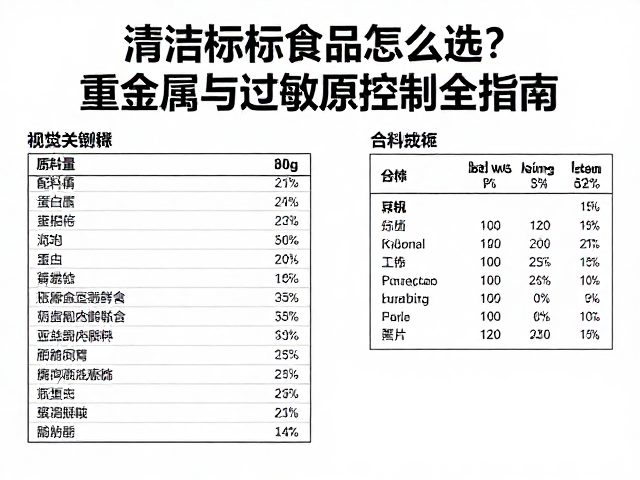 清洁标签食品怎么选？重金属与过敏原控制全指南