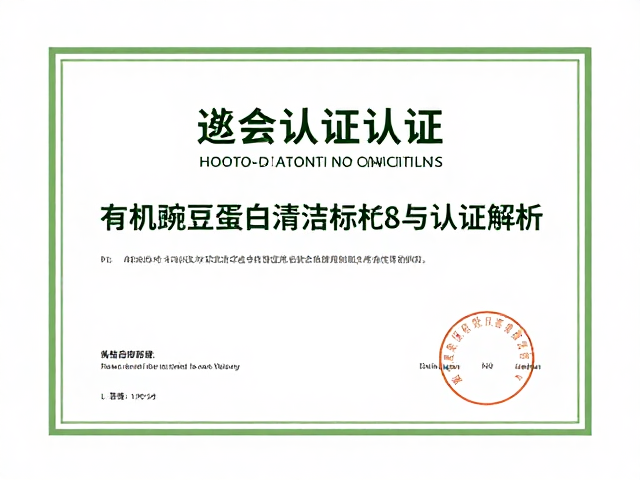 有机豌豆蛋白清洁标签与认证解析，健康趋势下的纯净选择