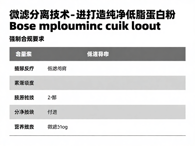 清洁标签体重管理,微滤分离技术如何打造纯净低脂蛋白粉