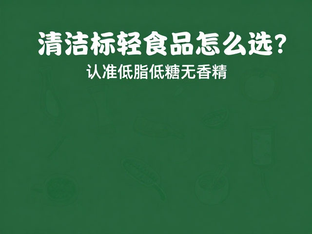 清洁标签食品怎么选?认准低脂低糖无香精,健康饮食更安心