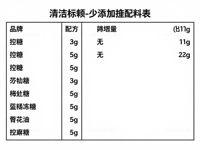 清洁标签少添加配方，专为控糖控脂人群的健康饮食指南