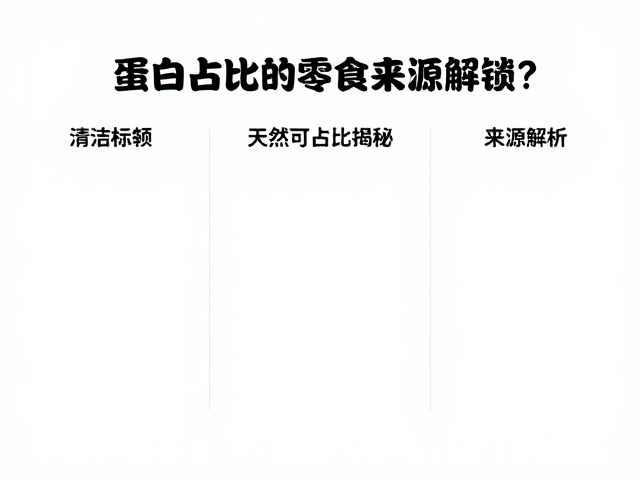 清洁标签，天然可可，高蛋白占比揭秘，0添加健康零食怎么选？