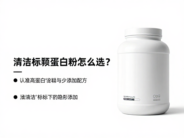 清洁标签蛋白粉怎么选?认准高蛋白含量与少添加配方