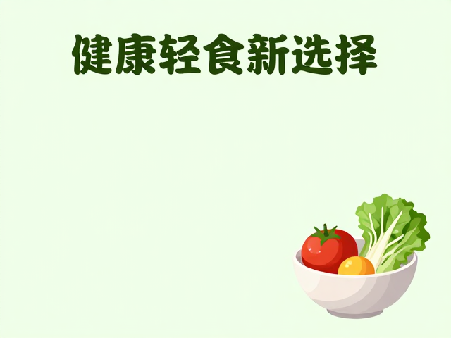 无防腐剂低温加工代餐搭配,健康轻食新选择