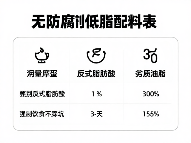 无防腐剂低脂低碳水,3步看懂配料表,健康饮食不踩坑