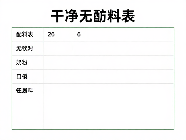 配料表干净无防腐剂,敏感人群也能安心吃的健康选择