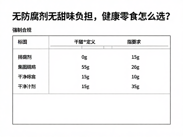 配料表干净！无防腐剂无甜味负担，健康零食怎么选？