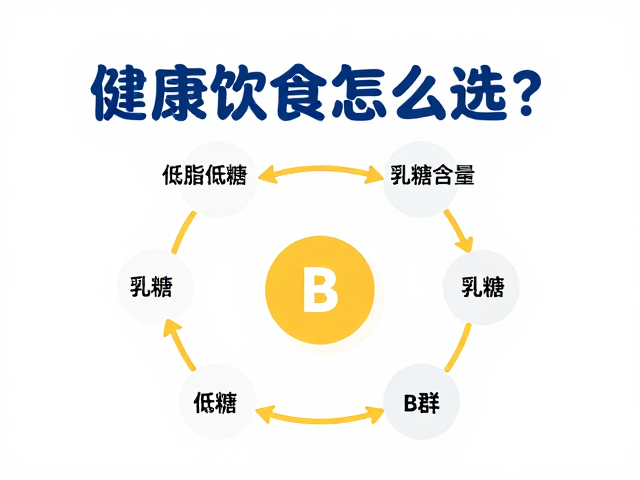 维生素B群，低脂低糖，乳糖含量，健康饮食怎么选？