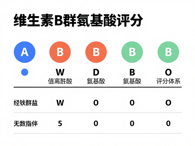 维生素B群搭配氨基酸评分,高效电解质补充攻略