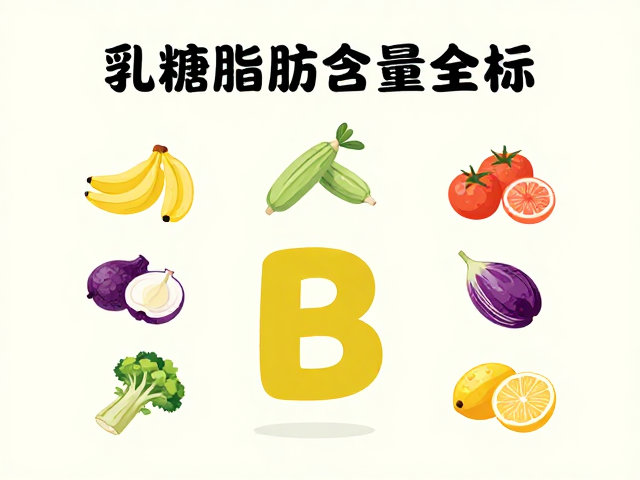 维生素B群食物推荐，乳糖脂肪含量全解析，健康饮食指南