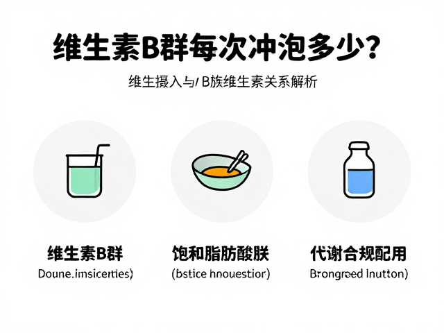 维生素B群每次冲泡多少？饱和脂肪酸摄入与B族维生素的关系解析