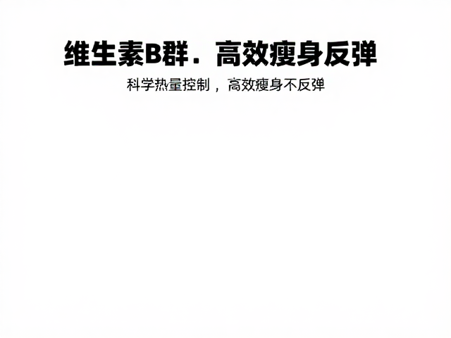 维生素B群，高蛋白低卡，科学热量控制，高效瘦身不反弹