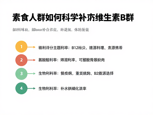 素食人群如何科学补充维生素B群?氨基酸评分助你精准营养