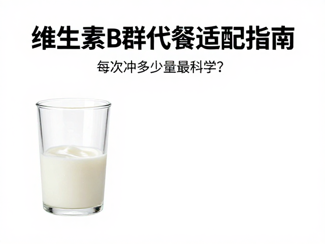 维生素B群代餐适配指南，每次冲泡多少量最科学？
