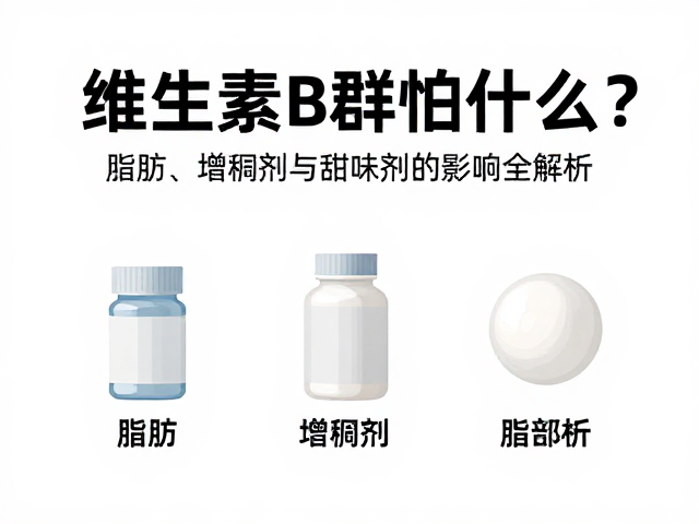 维生素B群怕什么？脂肪、增稠剂与甜味剂的影响全解析
