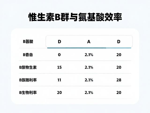 维生素B群与氨基酸评分关系,B族维生素如何提升蛋白质吸收效率