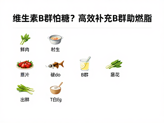 维生素B群怕糖？控糖饮食如何高效补充B群助燃脂