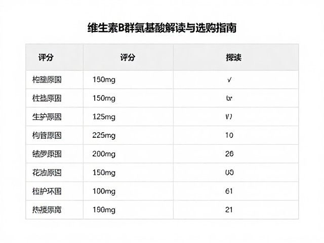 维生素B群氨基酸评分第三方检测报告解读与选购指南