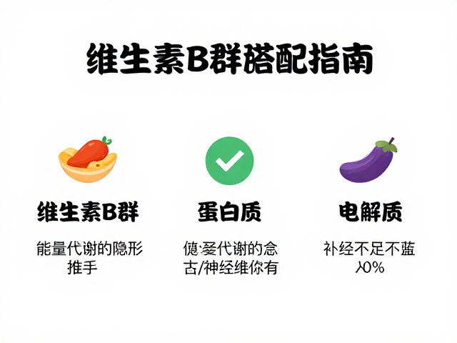 维生素B群，蛋白质，电解质，补充不足人群的科学搭配指南