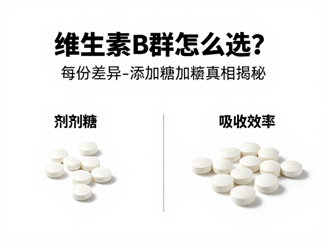 维生素B群怎么选?每份含量与添加糖真相揭秘