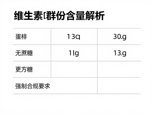 维生素B群每份含量解析，无蔗糖配方更安心，每日高效补充指南