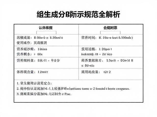 运动营养认证下的维生素B群，营养成分标示规范全解析