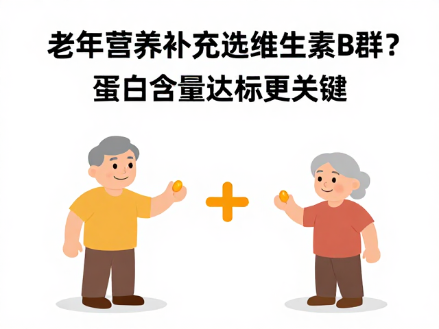 老年营养补充选维生素B群？蛋白含量达标更关键
