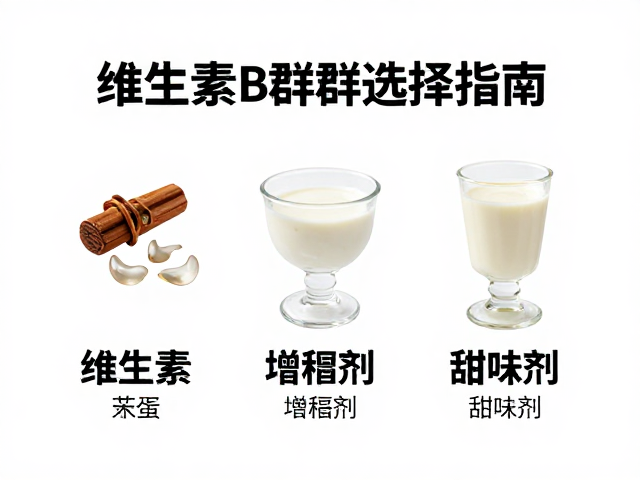 维生素B群搭配增稠剂甜味剂，科学口味选择指南